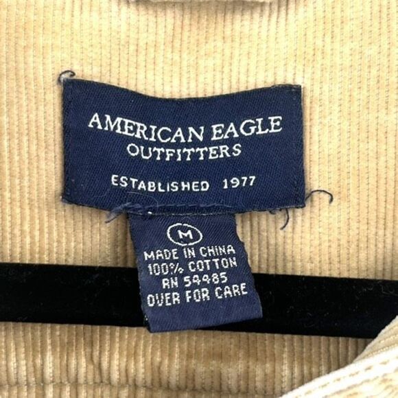 American Eagle Tan Corduroy Jacket medium - Picture 3 of 6